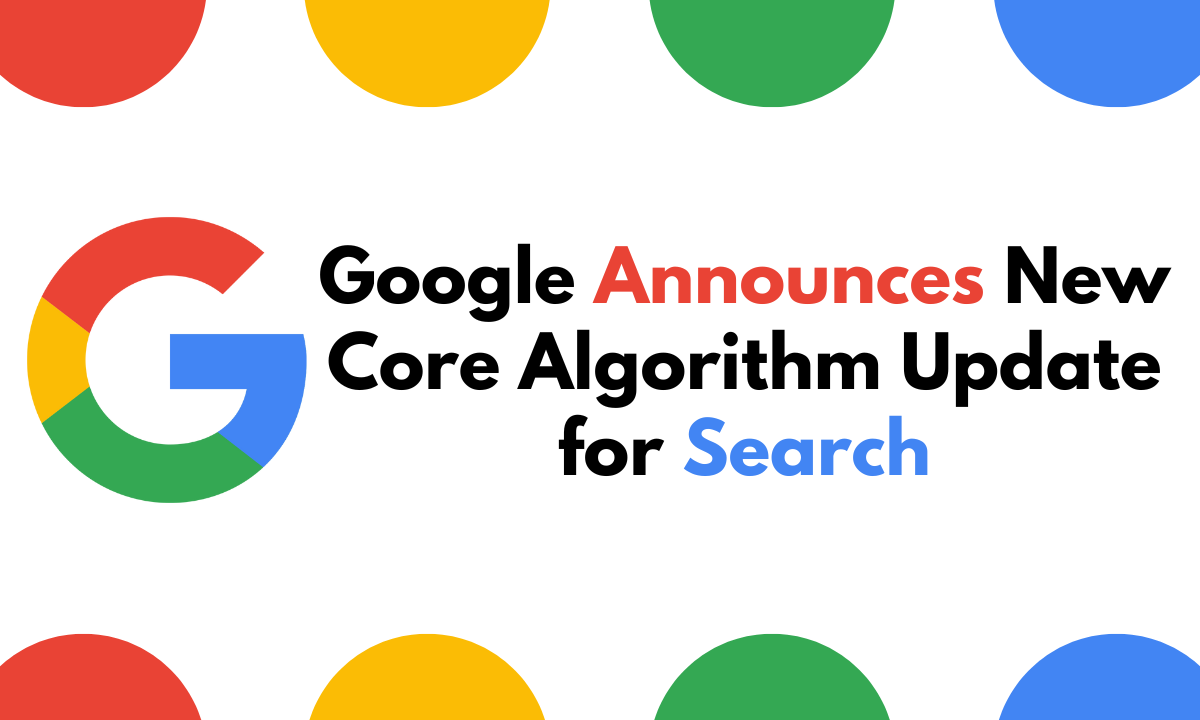 Google New Core Update Banner